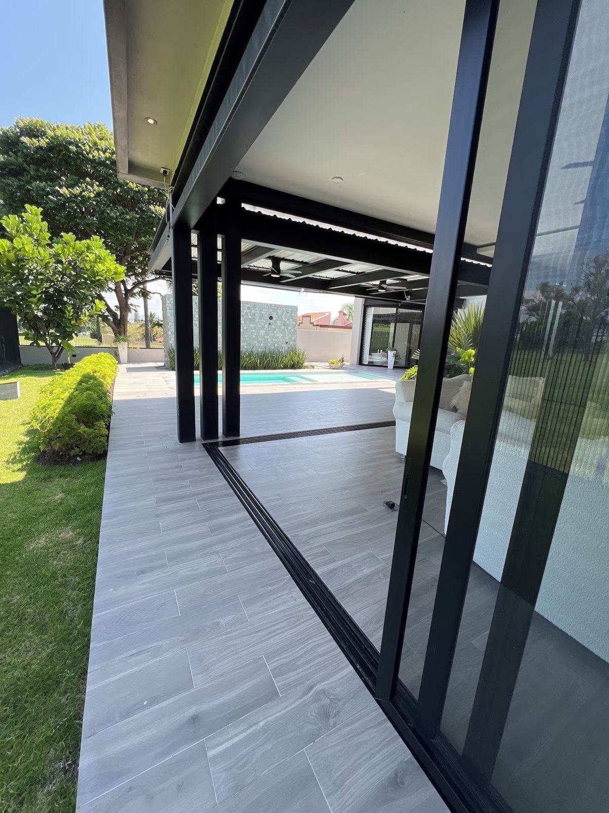 Glass doors to the garden