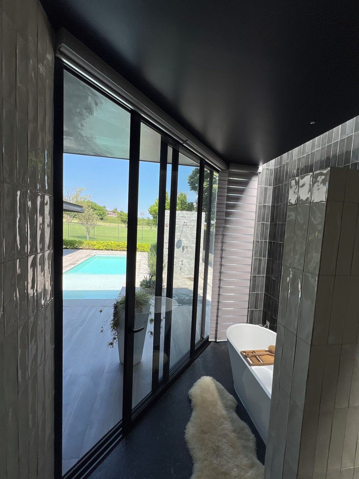 Doors to the pool