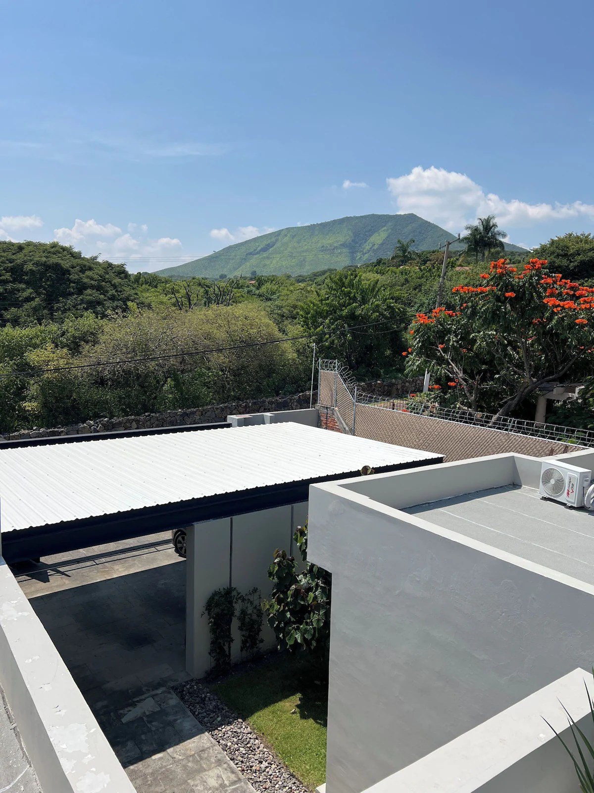Over the rooftops toward the mountain